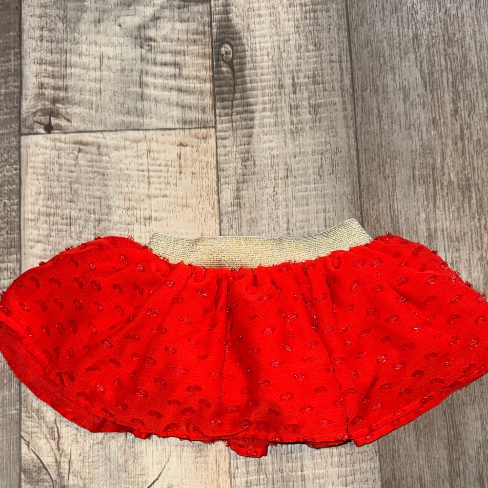 Cat & Jack Red Baby Skirt size 3-6 months